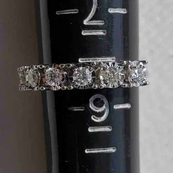 New beautiful diamond 14K white gold ring - Picture 13 of 15